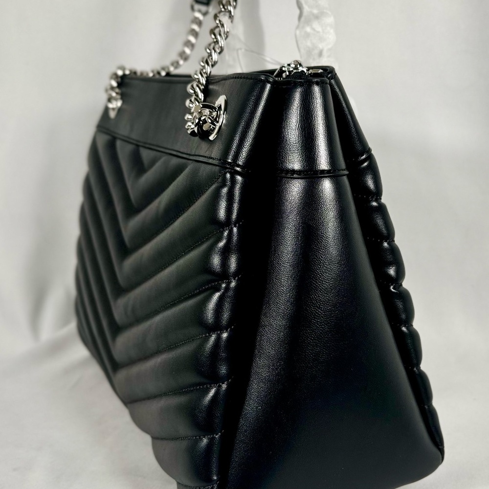 Michael Kors Whitney NWT‎ Quilted Black Bag - Picture 3 of 9